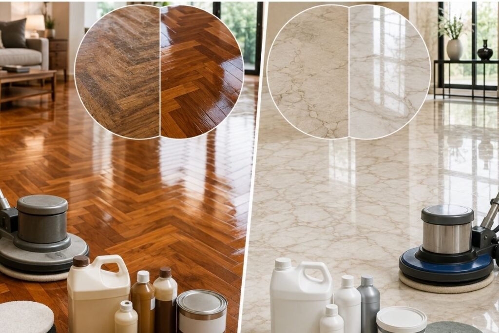 How to Choose the Right Polish for Parquet and Marble Floors