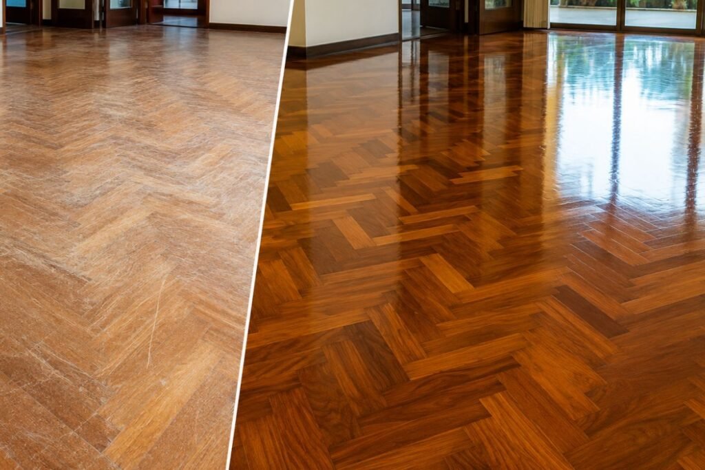 how to polish parquet floor