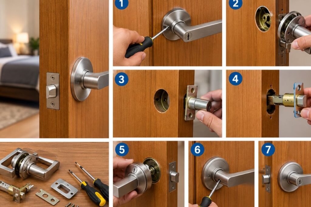 How to Change a Bedroom Door Lock