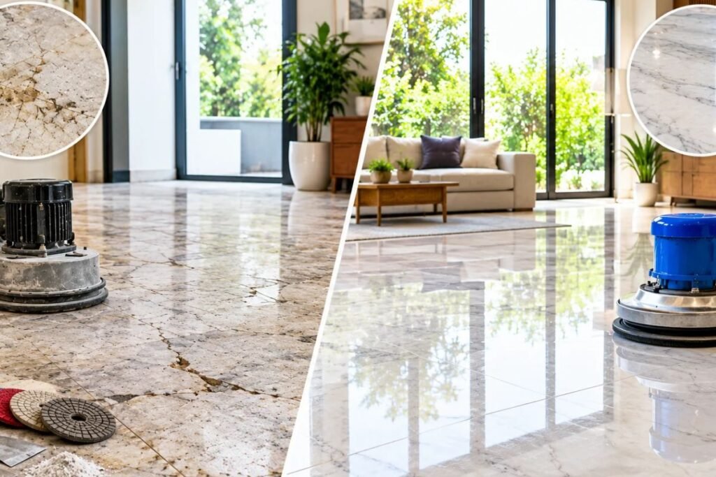 Marble Floor Restoration vs Polishing: Which Service Do You Need?